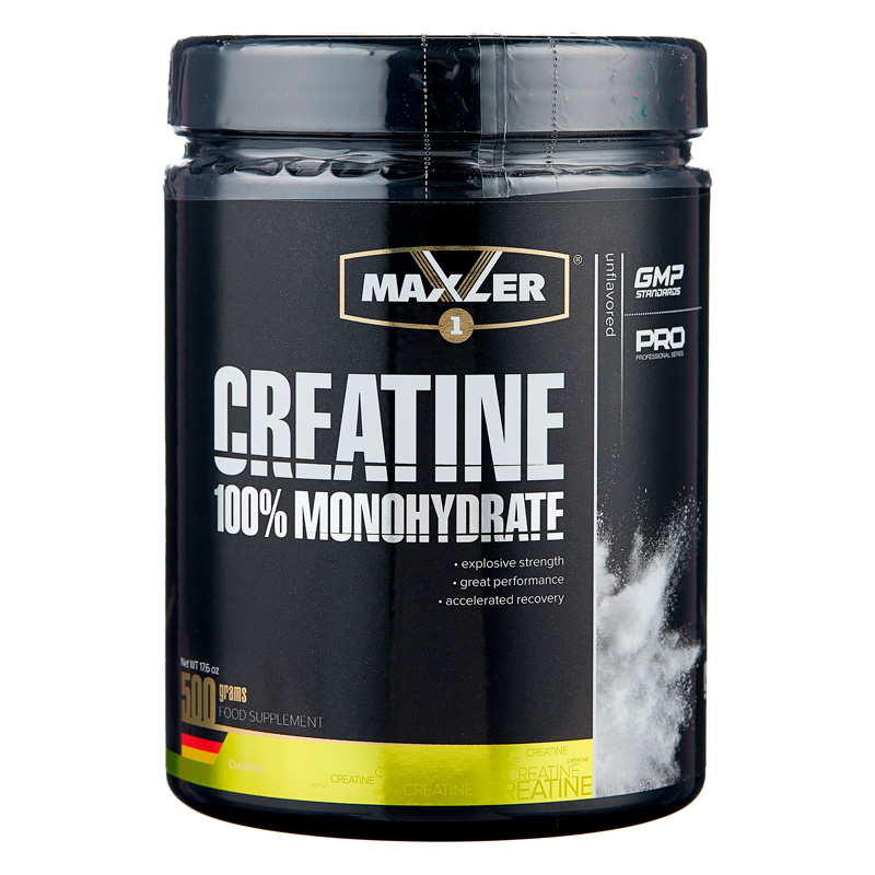 Maxler Creatine 100% Monohydrate, 500 г банка Креатин моногидрат