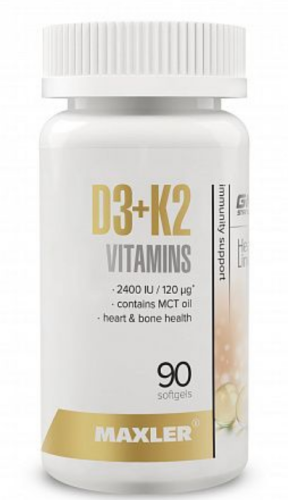 Maxler Vitamin D3 + K2, 90 капс. 