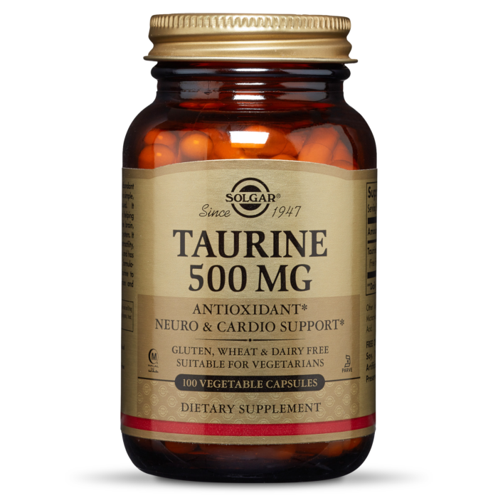 Solgar Taurine 500 mg Vegetable Capsules, 100 капс. 