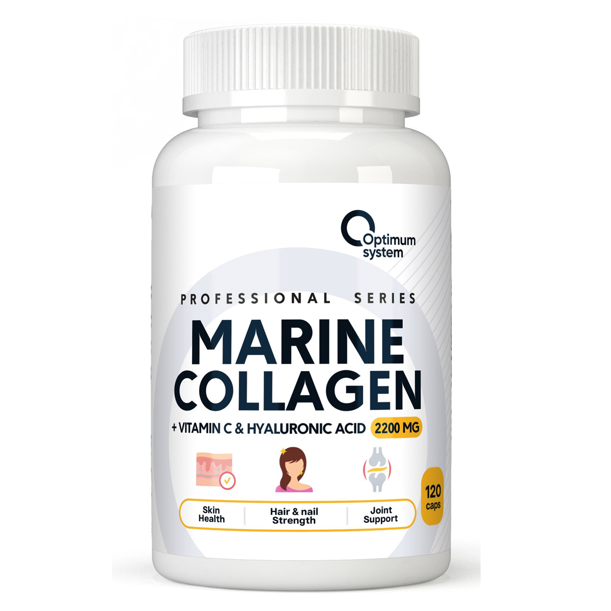 Optimum System Marine Collagen 2200 mg, 120 капс. 