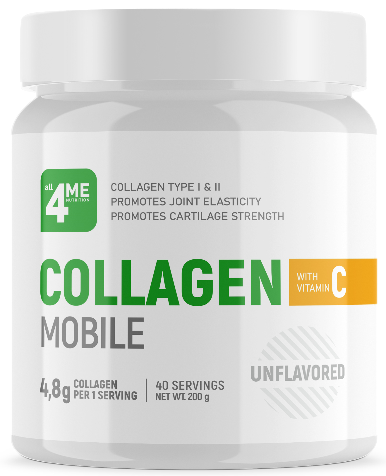 4Me Nutrition Collagen + vitamin C, 200 г