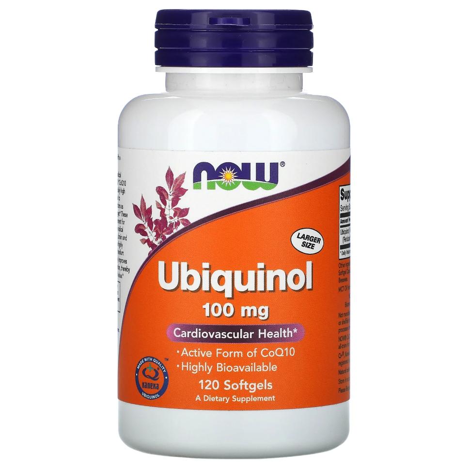 Now Ubiquinol 100 mg, 120 капс. 