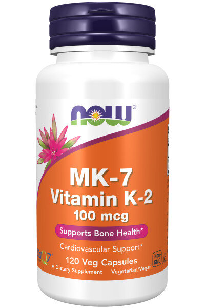 NOW Vitamin K-2 (MK7) 100 mcg, 120 капс. 