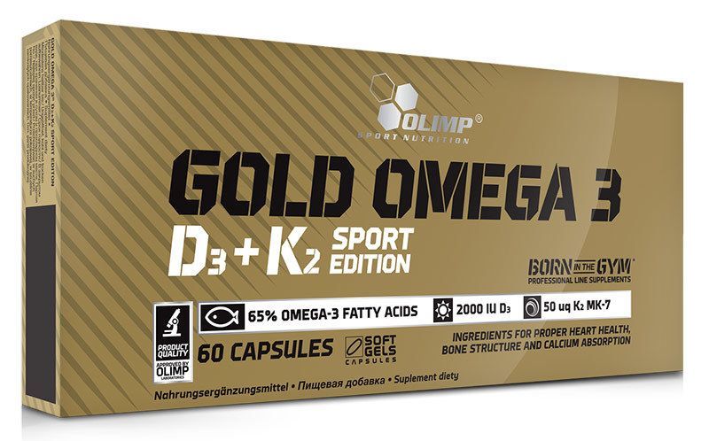 Olimp Gold Omega 3 D3+K2 Sport Edition, 60 капс.