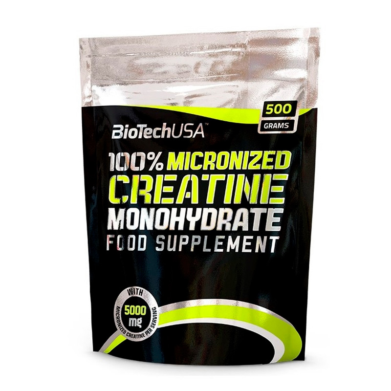 BioTechUSA 100% Creatine Monohydrate, 500 г пакет Креатин моногидрат