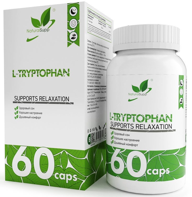 NaturalSupp Tryptophan, 60 капс. 
