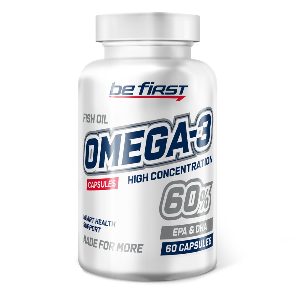 Be First Omega-3 60% High Concentration, 60 капс.