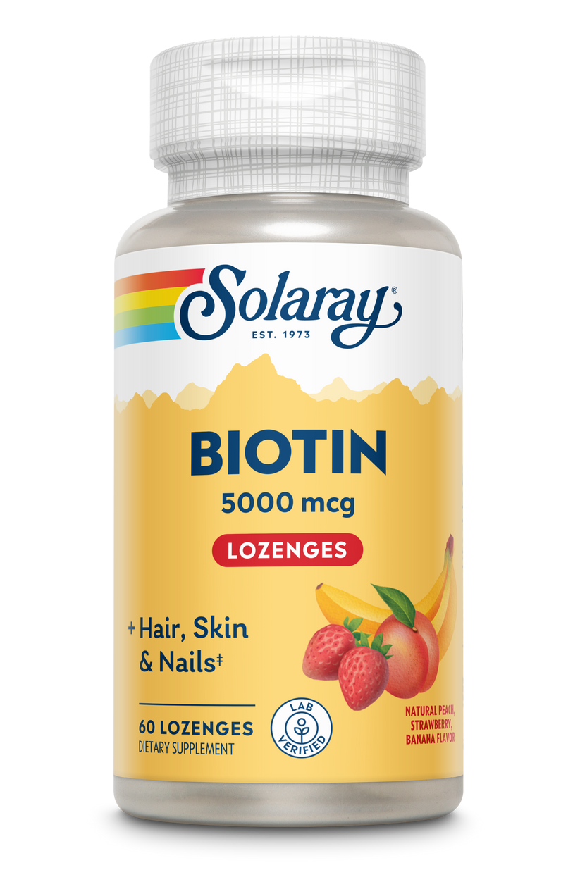 Solaray Biotin 5000мкг, 60 капс. 