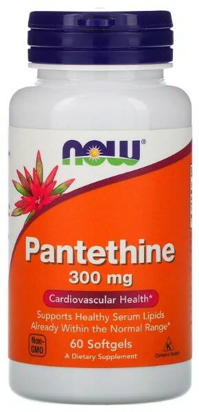 NOW Pantethine 300 mg, 60 капс. 