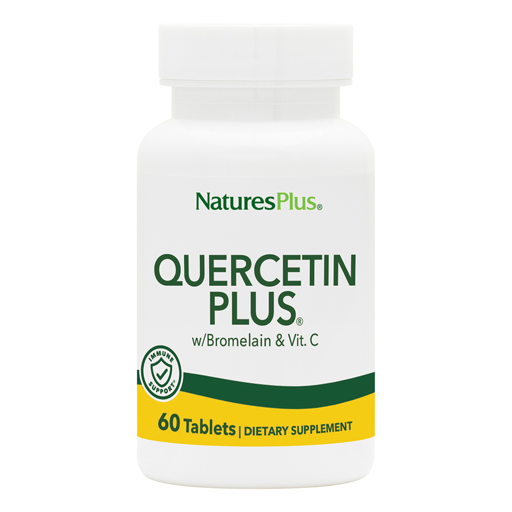Nature's Plus Quercetin Plus vitamin C & bromelain, 60 таб. 