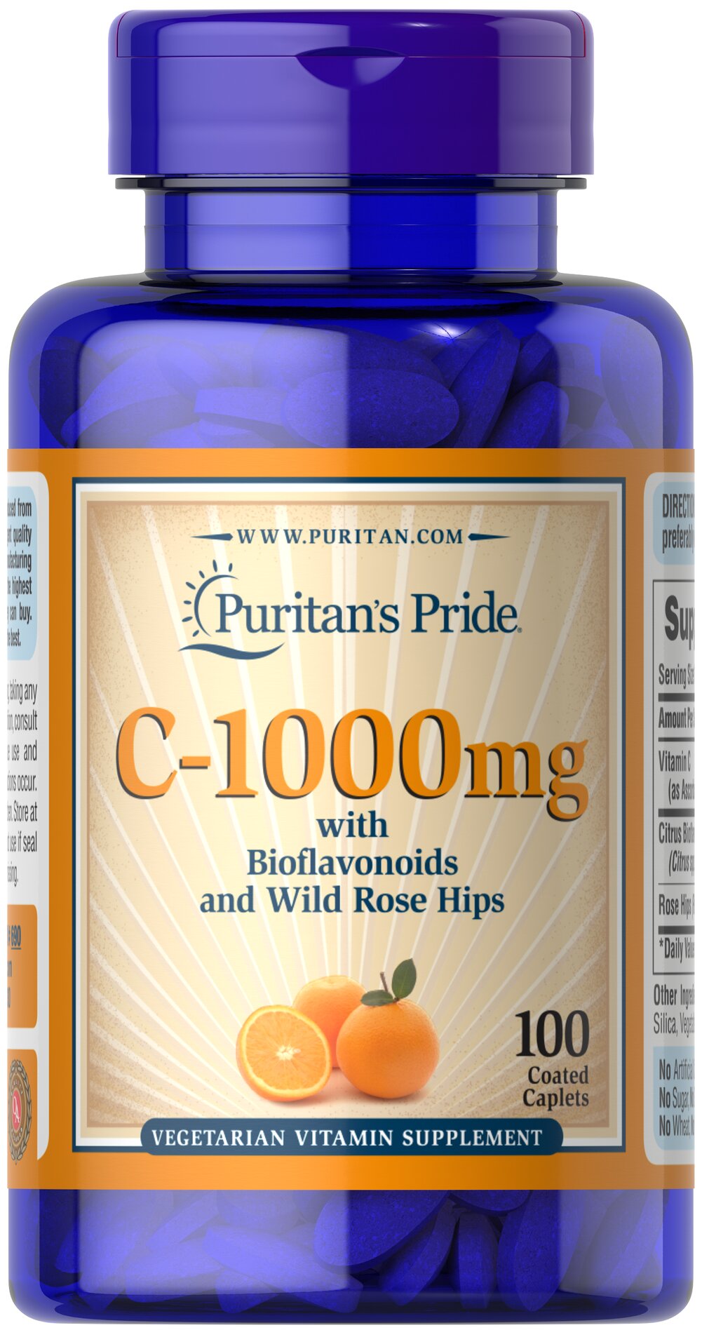 Puritans Pride Puritans Pride Vitamin C-1000 мг with Bioflavonoids & Rose Hips 100 капс. 