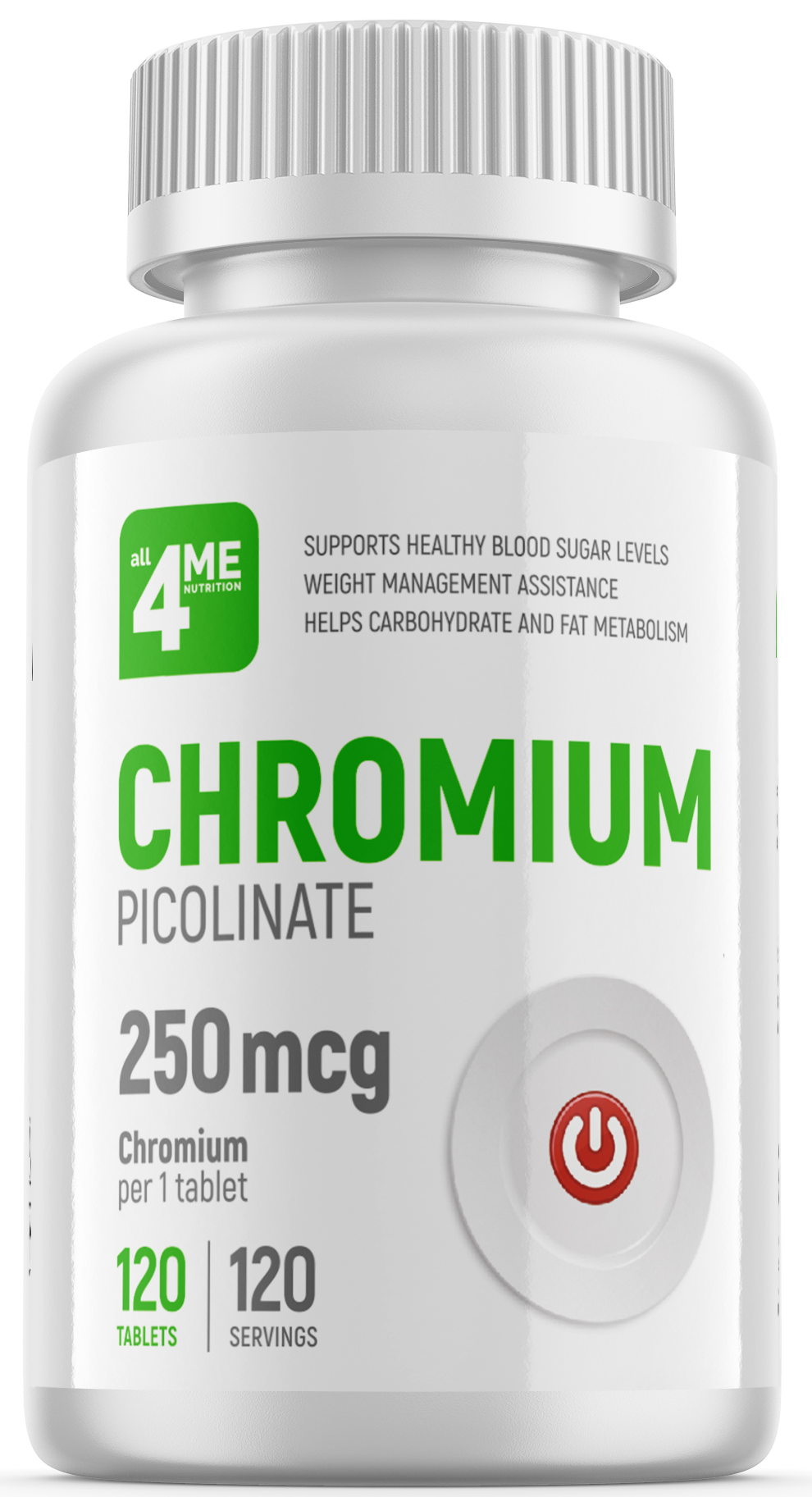 4Me Nutrition Chromium Picolinate 250 mcg, 120 таб. 