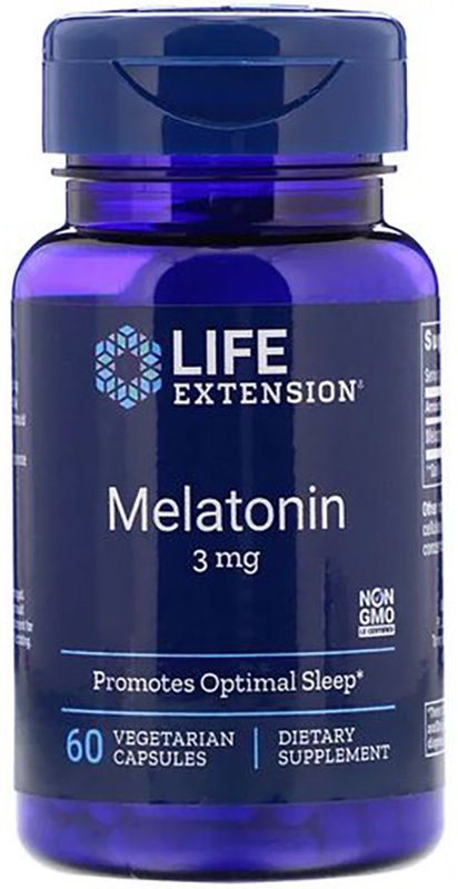 LIFE Extension Melatonin 3 mg, 60 капс. 