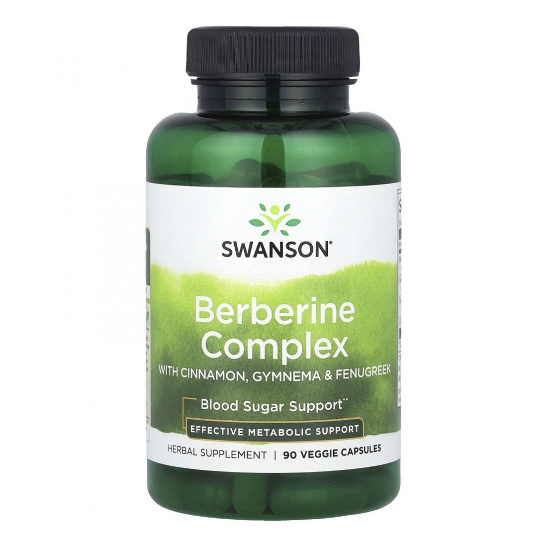 SWANSON Berberine Complex With Cinnamon, Gymnema & Fenugreek 90 Kapsulek Kompleks Berberyna Cynamon Gurmar I Kozieradka