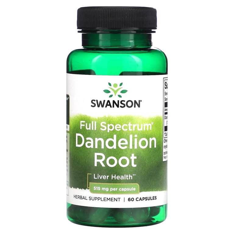 Swanson Full Spectrum Dandelion Root 515 mg, 60 капс