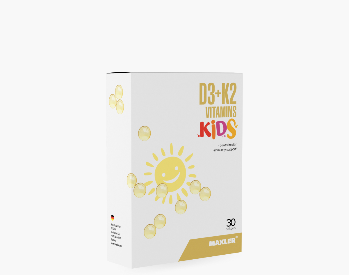 Maxler D3 + K2 Vitamins Kids, 30 капс. 