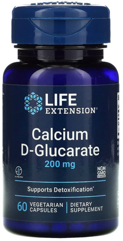 LIFE Extension Calcium D-Glucarate 200 mg, 60 капс. 