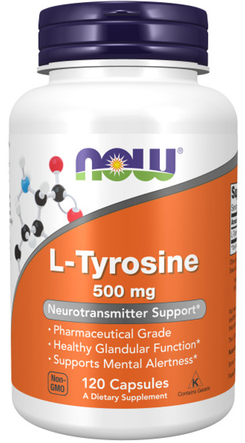 NOW NOW L-Tyrosine 500 мг, 120 капс. 