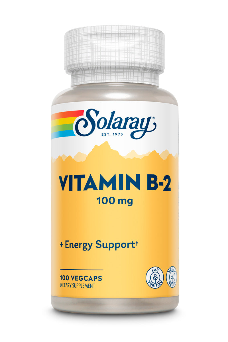 Solaray Vitamin B2 100mg, 100 капс. 