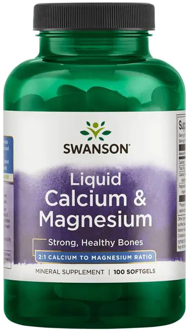 Swanson Swanson Liquid Calcium & Magnesium, 100 капс. 