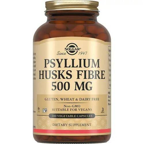 Solgar Solgar Psyllium Husks Fibre 500 mg, 200 капс. 