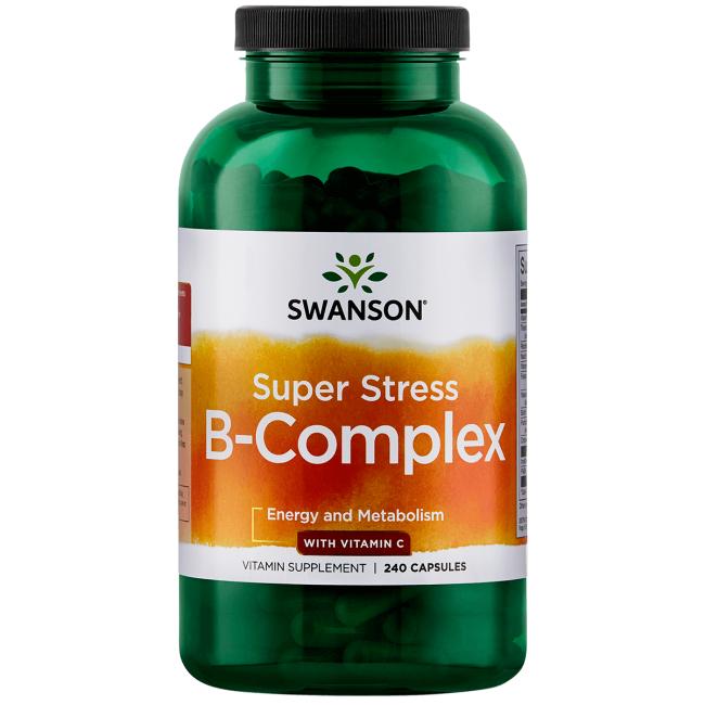 Swanson Swanson  Super Stress B Complex + VITAMIN C, 240 капс. 
