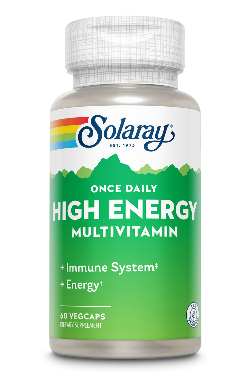 Solaray Once Daily High Energy Multivitamin, 60 капс. 