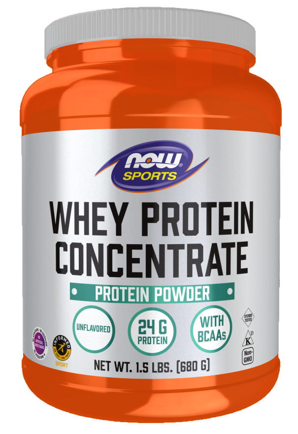 Now Whey Concentrate Unflavor, 1.5 lb (680 г)