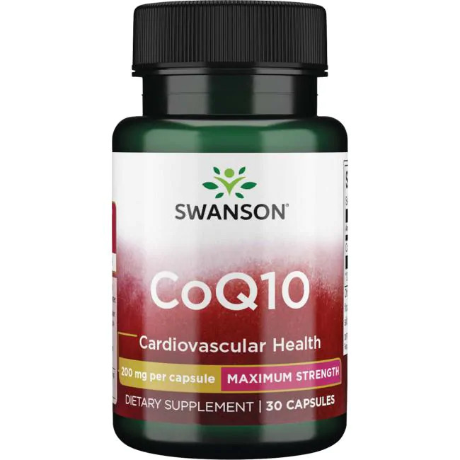 Swanson CoQ10 - Maximum Strength 200 mg, 30 капс. 