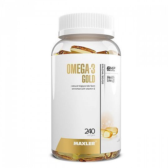 Maxler Omega-3 Gold Softgels, 240 капс. 