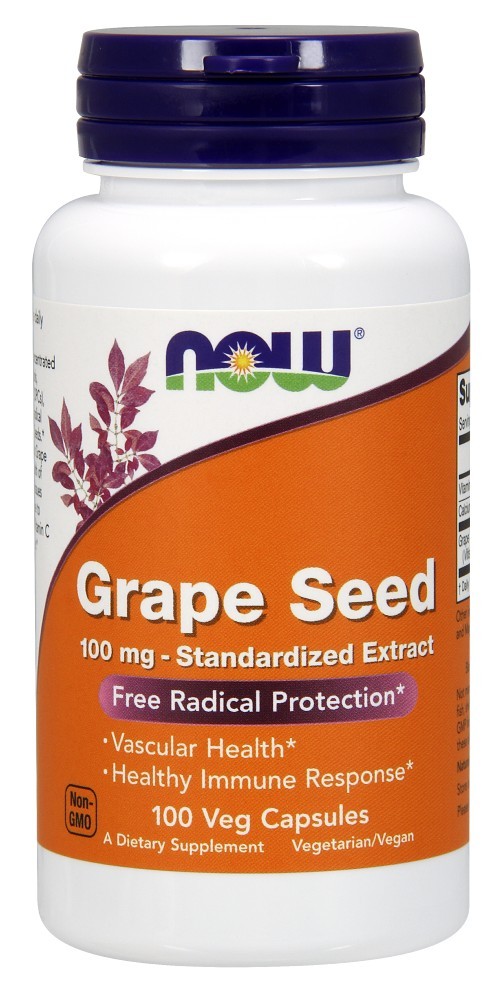 NOW NOW Grape Seed Anti 100 mg, 100 капс. 