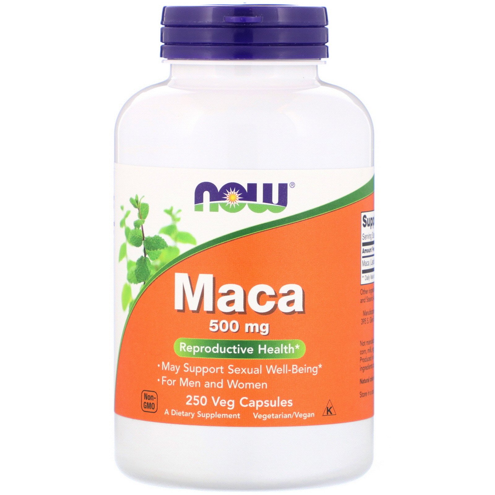 NOW NOW Maca 500 мг, 250 капс. 