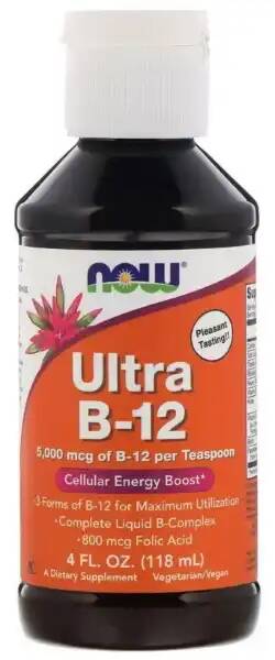 Now Ultra B-12 Liquid, 4 fl oz (118 мл) 