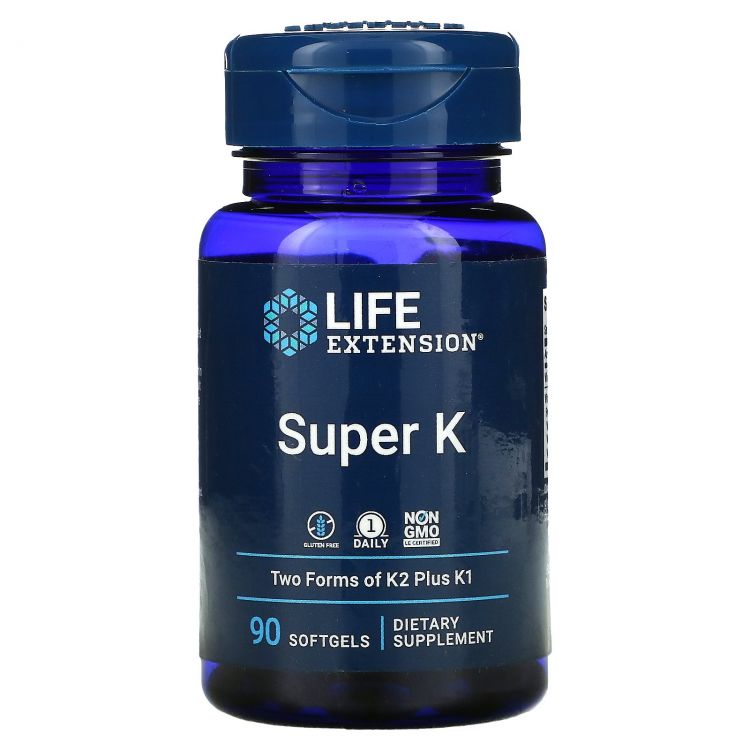 Life Extension Super K, 90 капс. 