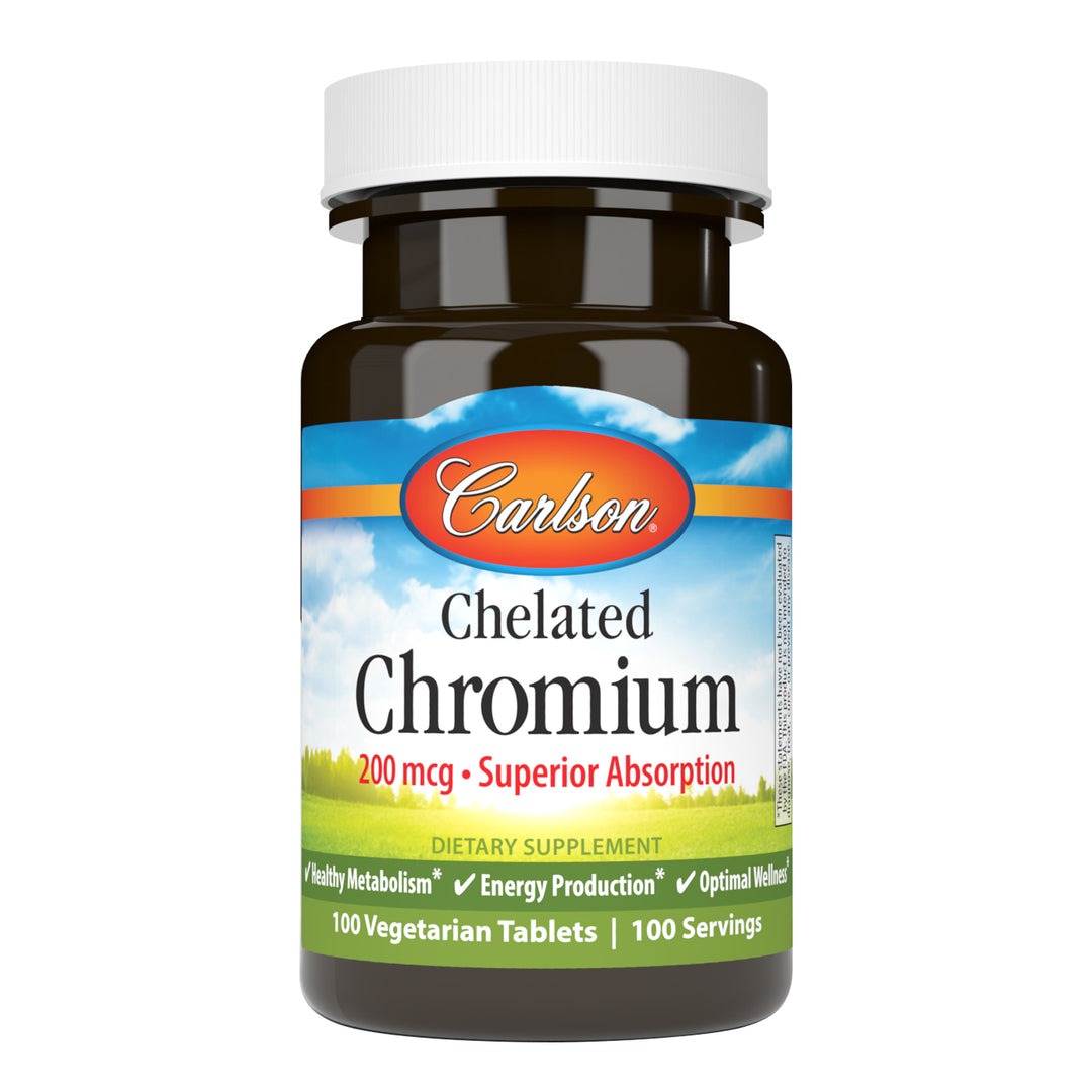 Carlson Labs Chelated Chromium, 100 таб. 