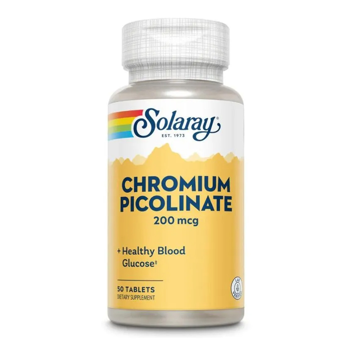 Solaray Chromium Picolinate 200 мкг, 50 таб. 