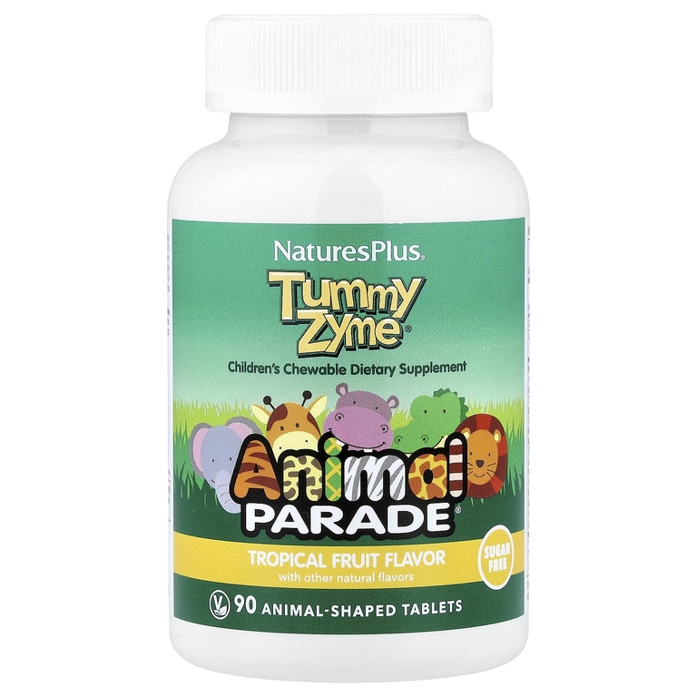 Nature's Plus Animal Parade TUMMY ZYME CHEWABLE, 90 таб. 