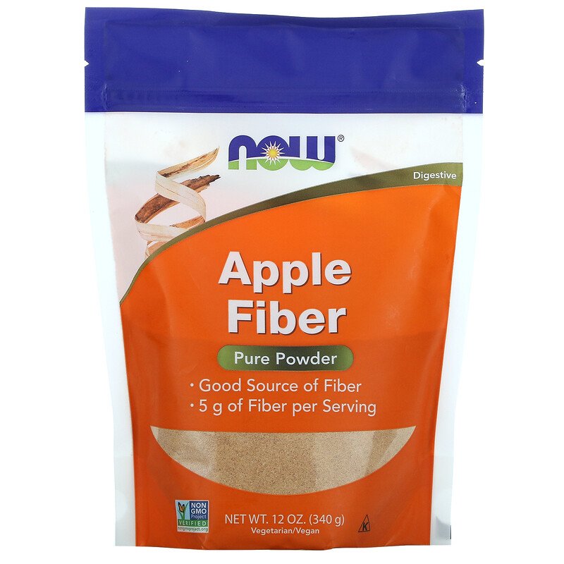 NOW Apple Fiber Powder, 12 oz	(340 г)