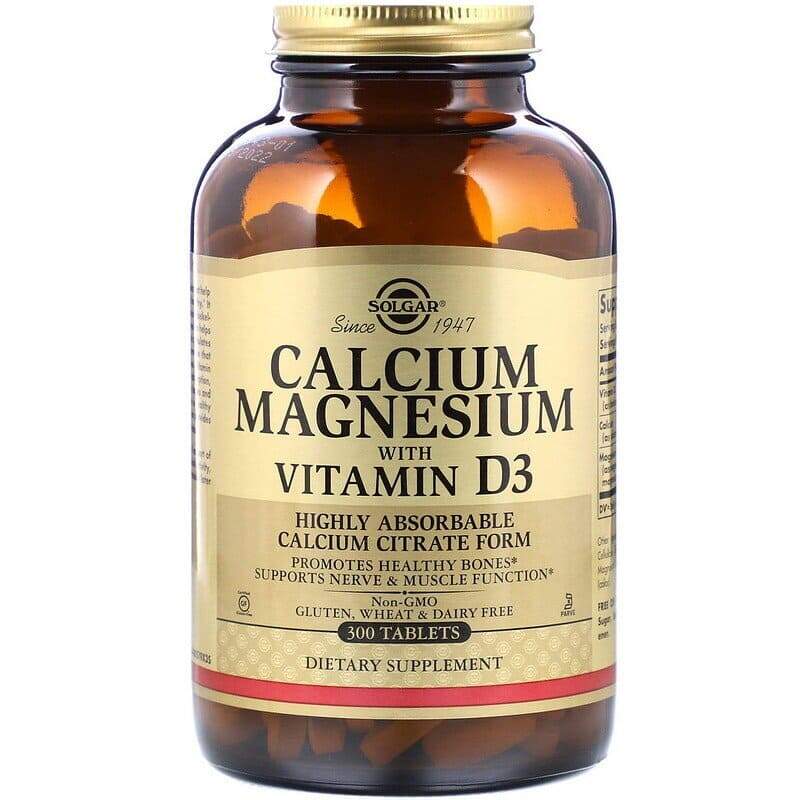 Solgar Solgar Calcium Magnesium with Vitamin D3 Tablets, 300 таб. 