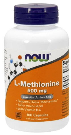 NOW NOW L-Methionine 500 Mg, 100 капс. 