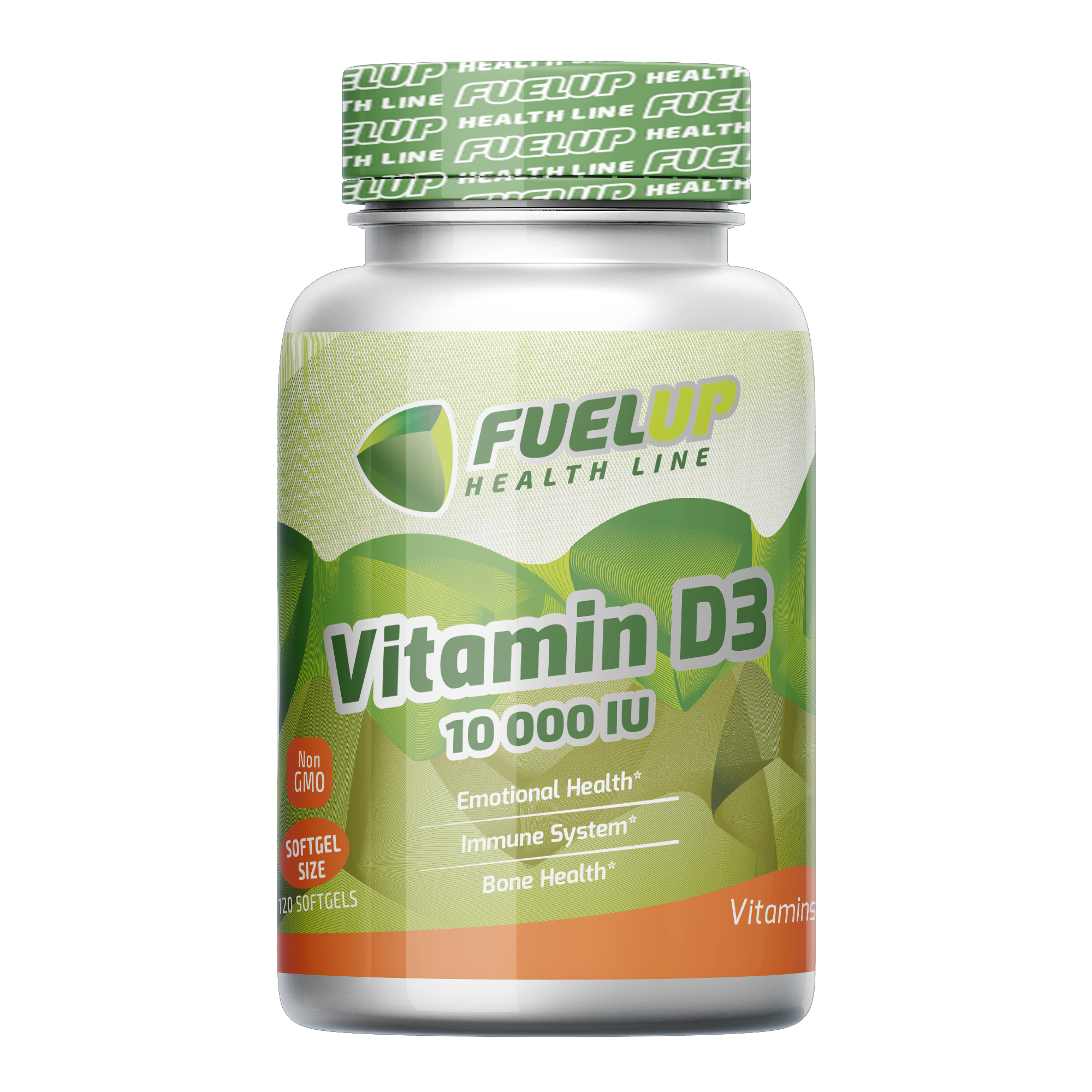 FuelUp Vitamin D3 10000 IU, 120 капс. 