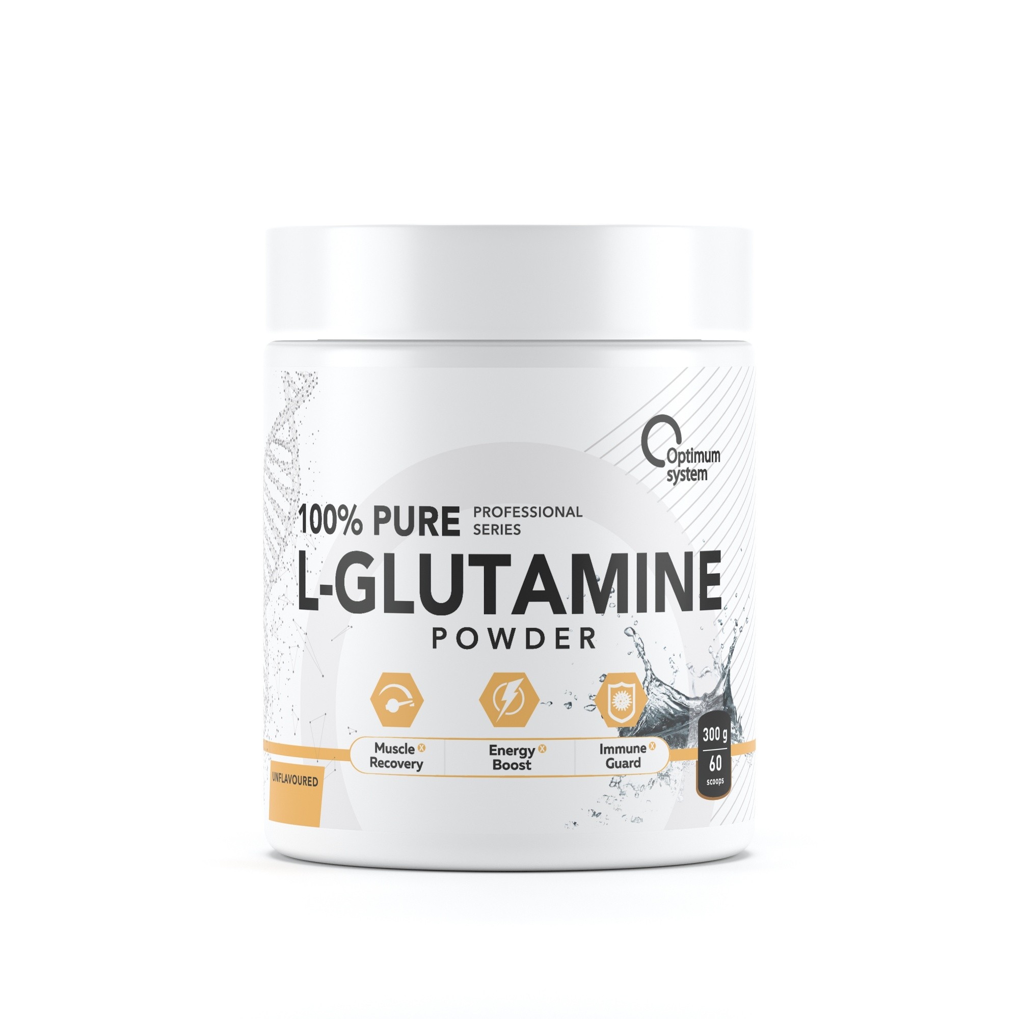 Optimum System 100% Pure Glutamine Powder, 300 г 