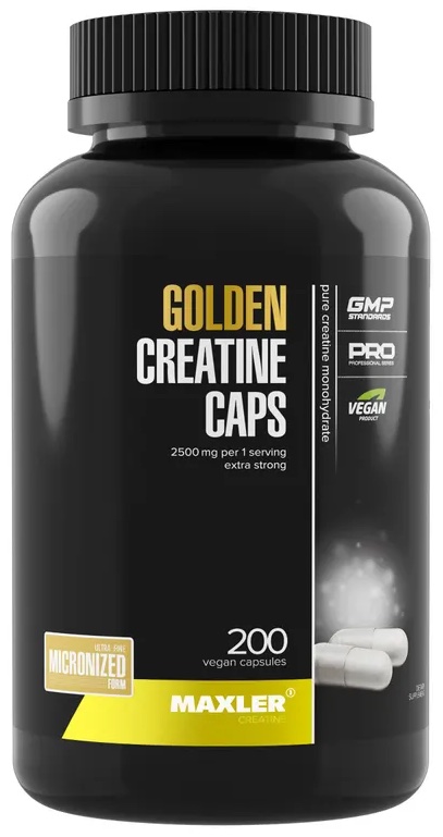 Maxler 100% Golden Creatine Caps, 200 капс. 