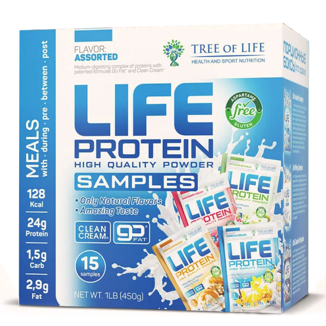 Tree of Life LIFE Protein Samples, 15 порций по 30 г 