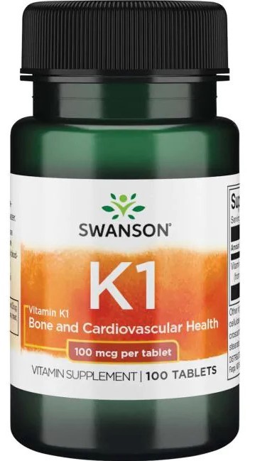 Swanson Swanson Vitamin K-1 100 mcg, 100 таб. 