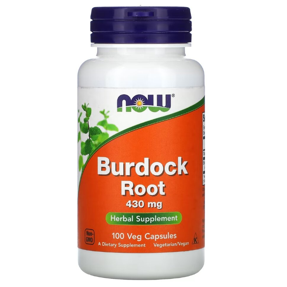 Now Burdock Root 430 mg, 100 капс. 