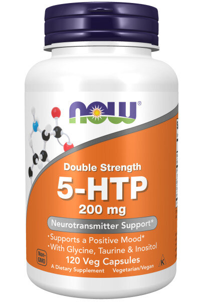 NOW NOW 5-HTP 200 мг, 120 капс. 
