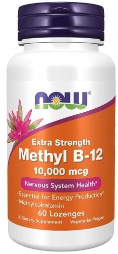 NOW Methyl B-12 10000 mcg, 60 таб. 