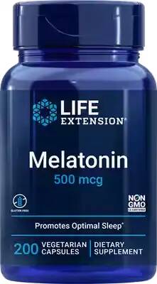 Life Extension Melatonin 500 mcg, 200 капс. 