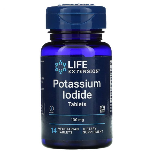 LIFE Extension LIFE Extension Potassium Iodide Tablets  130 mg, 14 таб. 